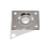 Jack Plate Rectangular Body Mount Chrome