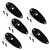 Jack Plate Face Body Mount Black S Style with screws 5 Pack