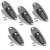 Jack Plate Face Body Mount Chrome S Style with screws 5 Pack