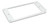 Humbucker Trim Cover Flat 3mm Height White, Pair