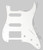 Pickguard SSH American and MIM 11 hole Single Ply White Pickguard SSH American and MIM 11 hole Single Ply White