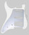 Pickguard SSH American and MIM 11 hole Single Ply White Pickguard SSH American and MIM 11 hole Single Ply White