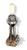 Switch Toggle 3 Way Centralab Long Frame Nickel Ivory Knob