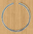 Rosette Inlay Acoustic Guitar 4 19/32 117mm id wide Pearl and Herringbone