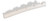 5 String Bass Nut Bone 47_7mm 1 7/8 Slotted Curved Bottom 9.5 radius