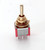 Mini Toggle Swith on-on-on 3 way Gold trim