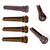 Acoustic Guitar Bridge Pin  Set 3 degree Slot Rosewood Abalone dot