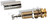 Jack Cylinder End Pin 1/4 inch 3 Conductor Gold Mono