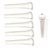 Acoustic Guitar Bridge Pin  Set 3 degree No Slot Bone MOP Dot