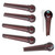 Bridge Pins Rosewood Abalone Dot  Set 5 degree Slotted Acoustic Guitar