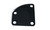 Neck Plate Curved  2 x 2 1/2 inch Black