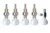 Saga Tuner 5 string banjo set nickel with pearloid knobs P-140 + P-142