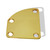 Neck Plate Curved  2 x 2 1/2" Gold