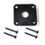 Jack Plate Square Body Mount Black