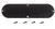 Control Plate Cover Rear T Style Black 6 27/32