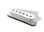 Pickups Single 6.5K Neck Staggered Pole White