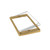 Humbucker Trim Cover Sloped 4x5 Gold Metal