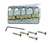 Bass Bridge 57mm Chrome Brass Saddles 4 String Wilkinson