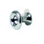 Strap Button CA Style Chrome Pair