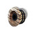 Knob Push on Hat Style 6mm Zebrawood Set of 3