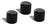 Knob Screw Type 6mm Black 3 Pack