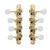 Tuning Machines Mandolin Staggered F Type 15:1 ratio Gold Ivoroid