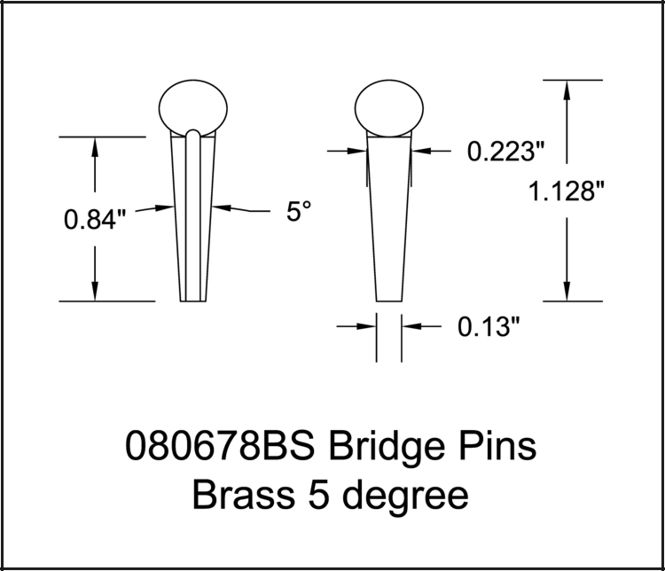 Brass Bridge Pin