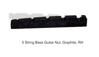 Bass Guitar Nut 47 Mm Black Graphite Compound 5 String