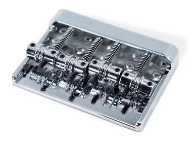Bass Bridge 57mm 4 String thru bridge Chrome 7.4oz High Mass