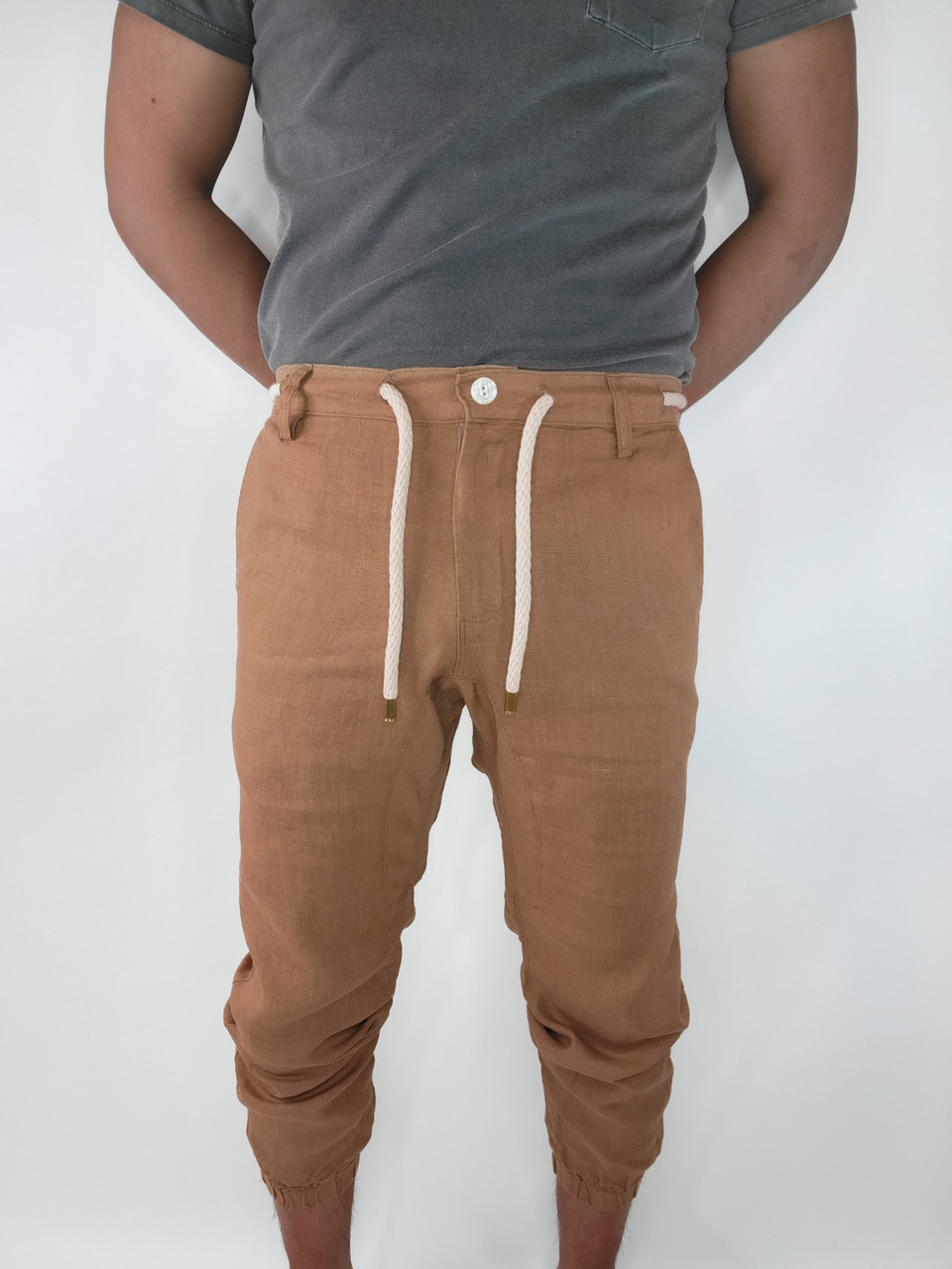 The Linen Jogger Sand The Linen Jogger Sand