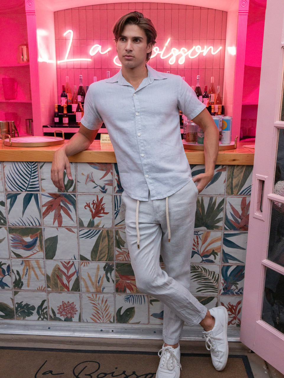 The Linen Slacks Cloud Grey