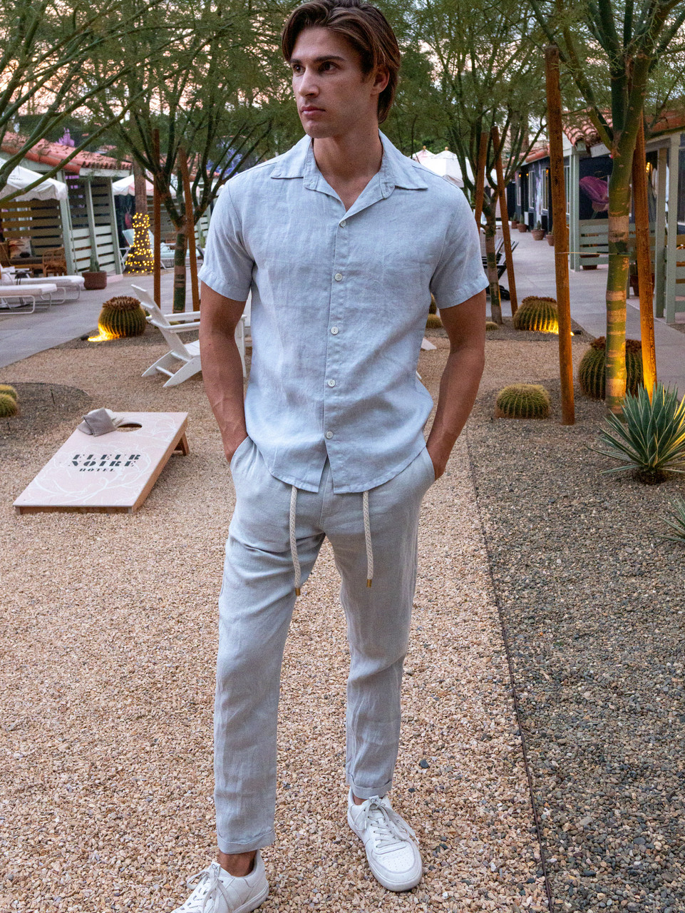 The Linen Slacks Cloud Grey