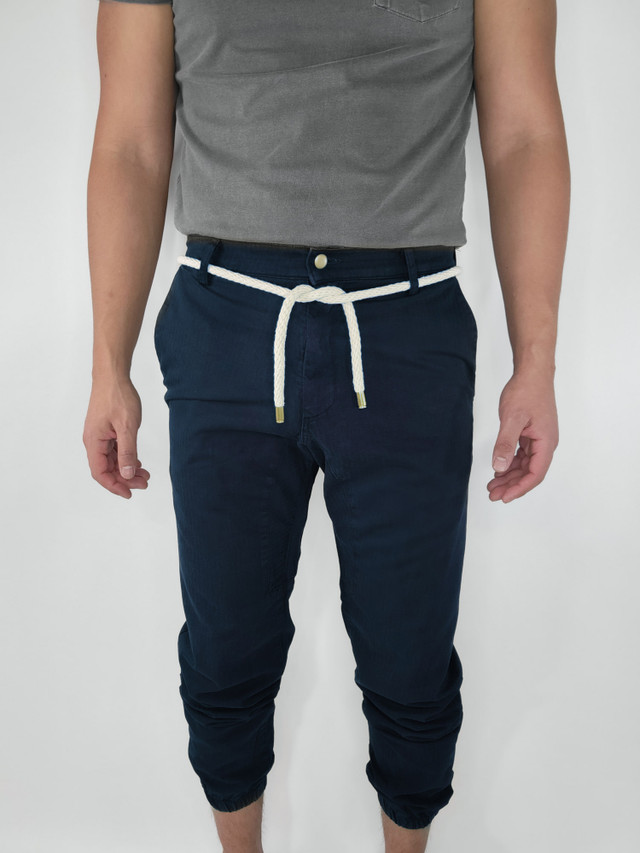 The VKTRBLAK Herringbone Cotton herringbone Joggers Navy