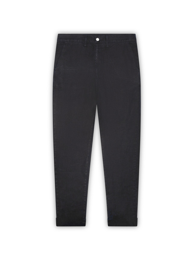 Black Linen Slacks by VKTRBLAK.