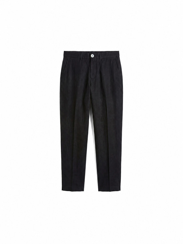 Black Linen Slacks by VKTRBLAK. Los Angeles