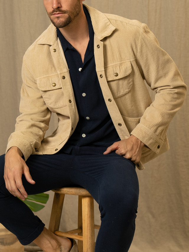 Vktrblak corduroy trucker jacket taupe