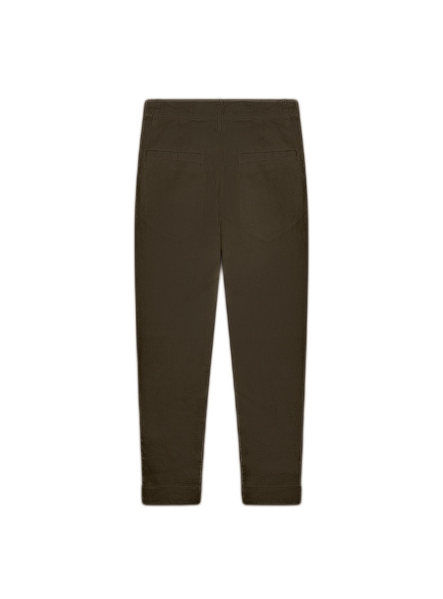 VKTRBLAK Los Angeles linen slacks in chocolate colorway VKTRBLAK Los Angeles linen slacks in chocolate colorway