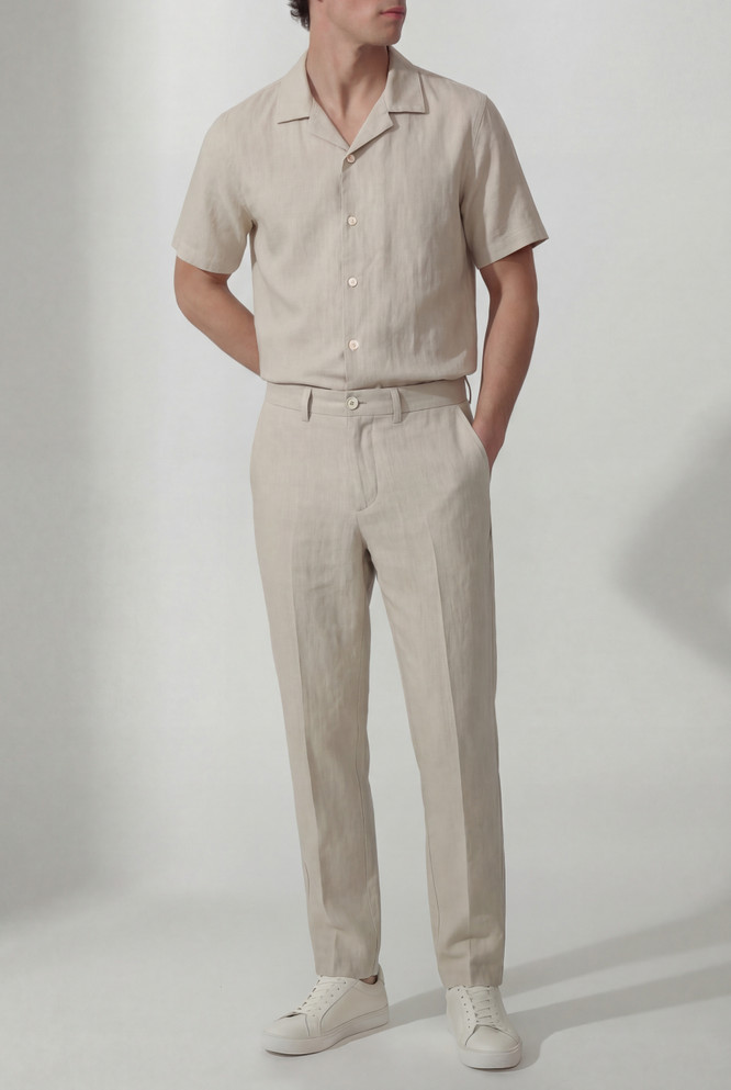 The Linen Slacks Natural