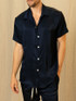 vktrblak bamboo button up midnight blue Los Angeles