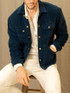 Vktrblak corduroy trucker jacket midnight navy