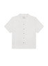 vktrblak diego linen camp collared shirt in soft white