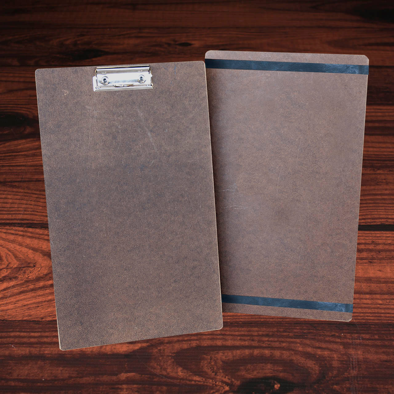 Wood Menu Clipboards With Traditional Silver Clip – Hanging