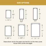 Leather & Wood Menu Holder