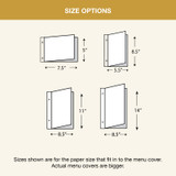 Leather Boltview Menu Cover