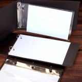 Bar & Drink Binder can be used with or without page protectors