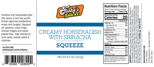FUNKY'S CREAMY HORSERADISH WITH SRIRACHA FUNKY'S CREAMY HORSERADISH WITH SRIRACHA