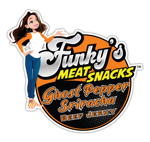 Funky's Meat Snacks- Ghost Pepper Sirracha Beef Jerky