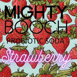 Mighty Booch - Strawberry Probiotic Soda - Certified Organic Mighty Booch - Strawberry Probiotic Soda - Certified Organic