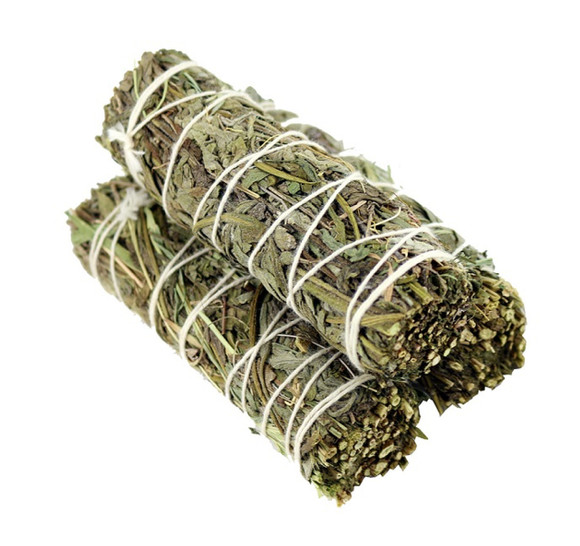 Mugwort smudge wands