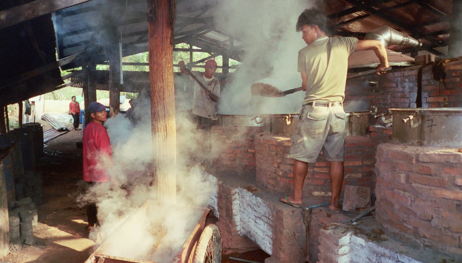 Udomxai distillery in Laos, north of Luang Prabang